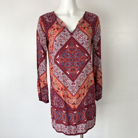 Urban Outfitters Dresses & Skirts - SOLD Chelsea & Violet | Red Orange Patern